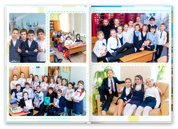Лайт выпускной альбом для 1-4 кл. легкий Репортаж